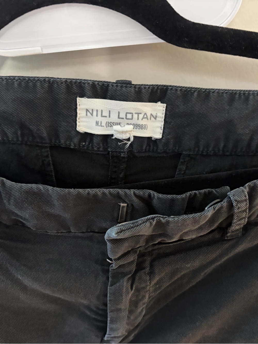 Nili Lotan washed black chinos size 6